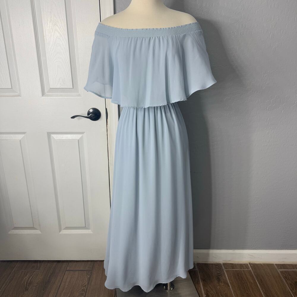 Show Me Your Mumu Hacienda Maxi Dress, Light Blue, XXSmall